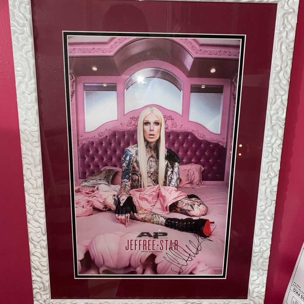 Signed Jeffree star poster